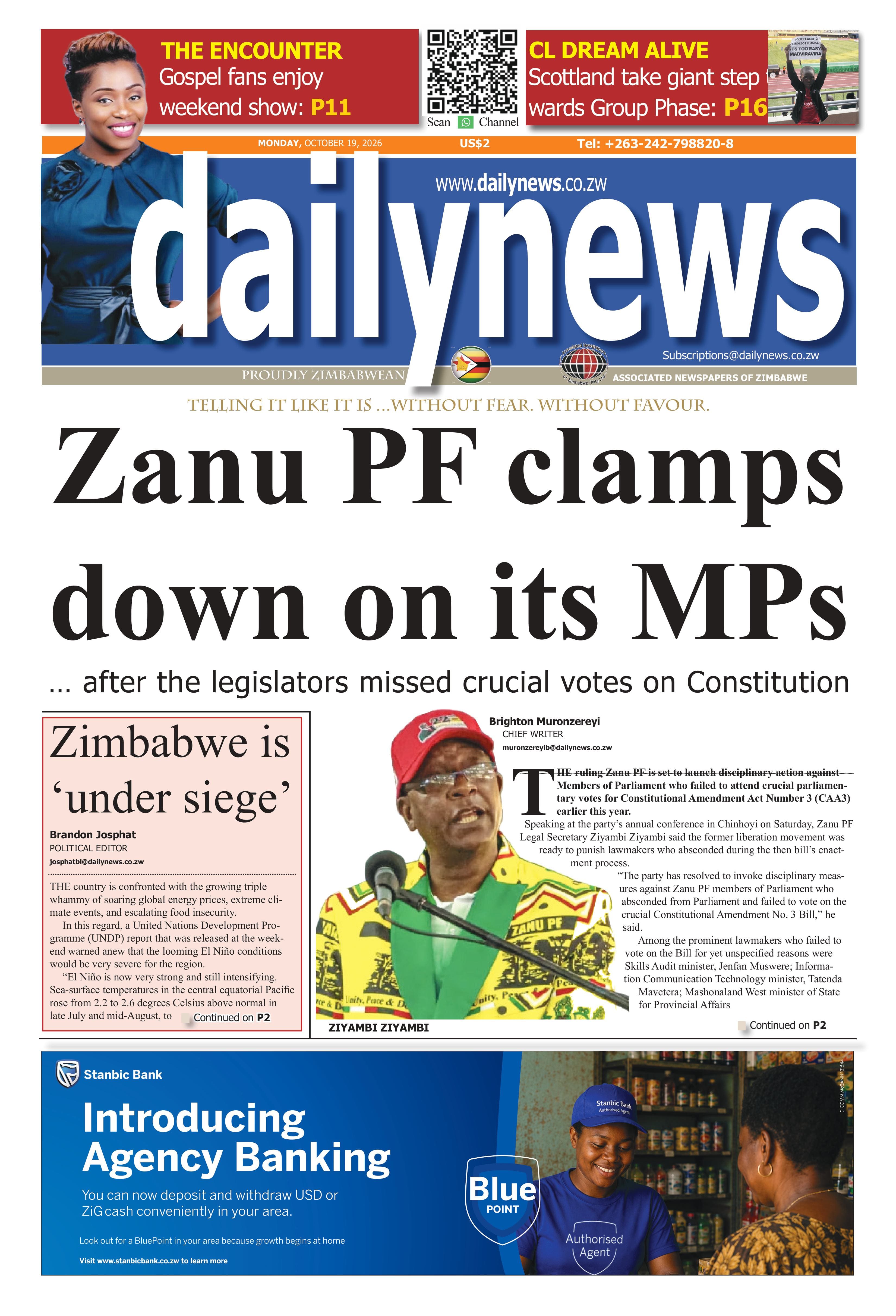 Monday 19 October 2026